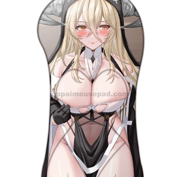 Implacable Half Body Azur Lane 3D Mouse Pad | Big Boob Mouse Pad