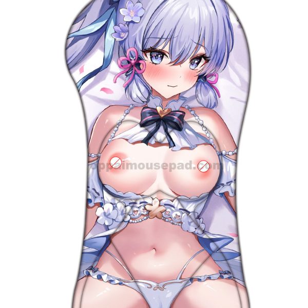 Kamisato Ayaka Half Body Genshin Impact Hentai Mouse Pad | Life Size Oppai Mousepad