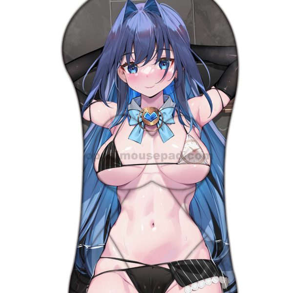 Ouro Kronii Half Body Hololive 3D Mouse Pad | Big Boob Mouse Pad