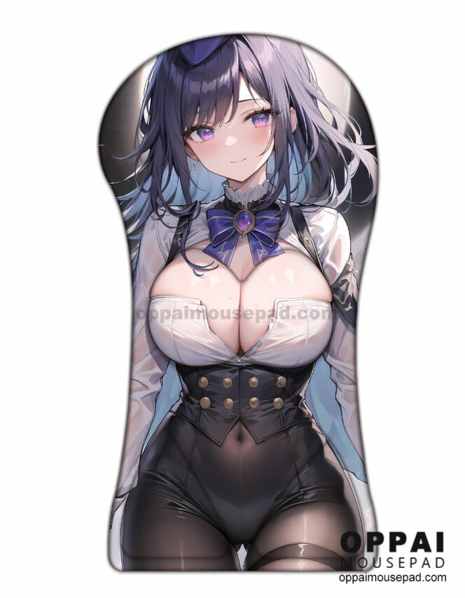 Clorinde Half Body Genshin 3D Mouse Pad Life Size Oppai Mousepad