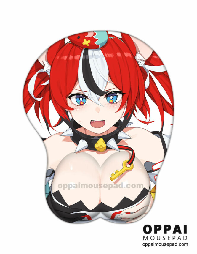 Hakos Baelz Hololive Boob Mouse Pad