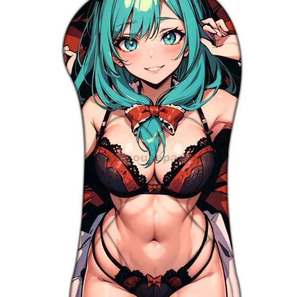 Hina Kagiyama Half Body Touhou Oppai Mousepad | Life Size Boob Mouse Pad