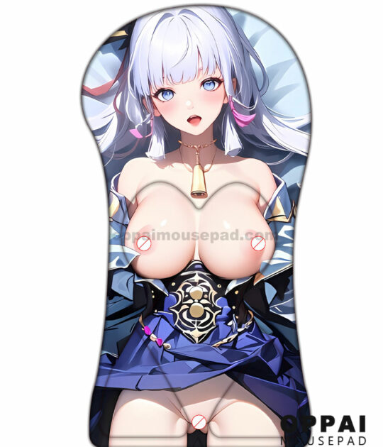 Kamisato Ayaka Half Body Genshin Hentai Mouse Pad | Big Boob Mouse Pad