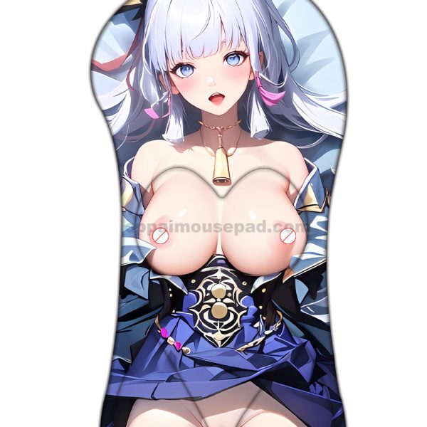 Kamisato Ayaka Half Body Genshin Hentai Mouse Pad | Big Boob Mouse Pad