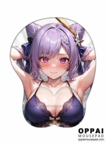 Keqing Genshin Impact Mouse Pad With Boobs