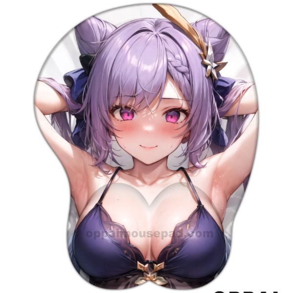 Keqing Genshin Impact Mouse Pad With Boobs