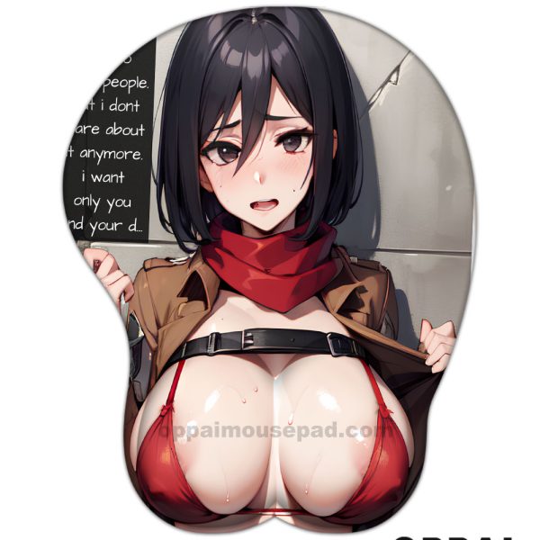 Mikasa Ackerman Attack on Titan 3D Mouse Pad