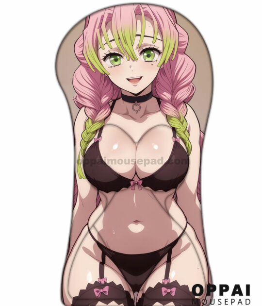 Mitsuri Kanroji Half Body Demon Slayer Boob Mouse Pad | Life Size Oppai Mousepad