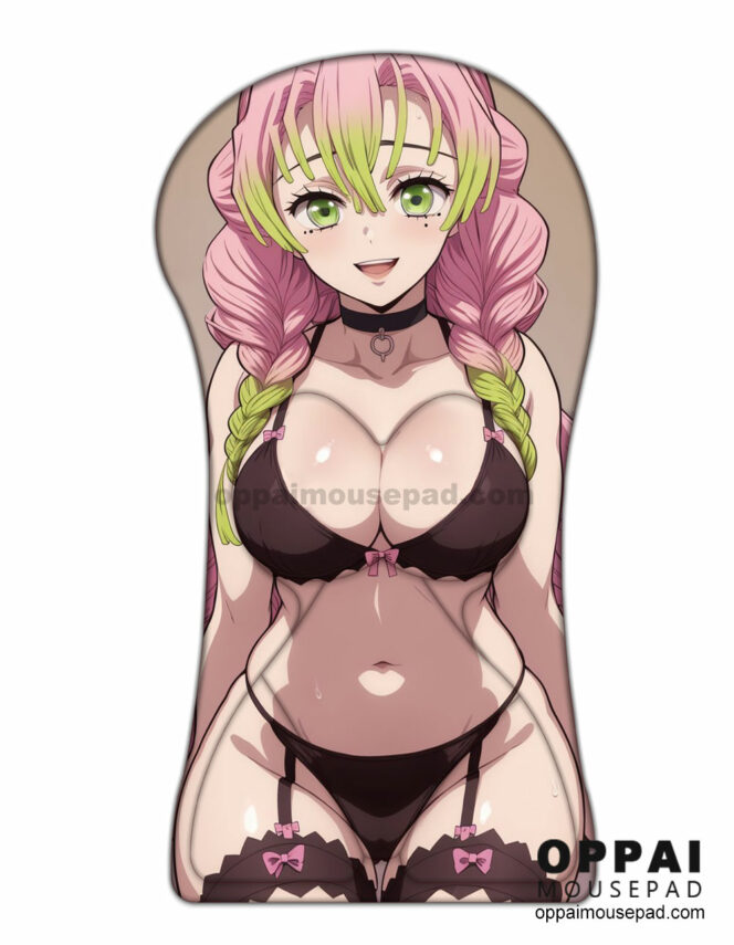 Mitsuri Kanroji Half Body Demon Slayer Boob Mouse Pad Life Size Oppai Mousepad