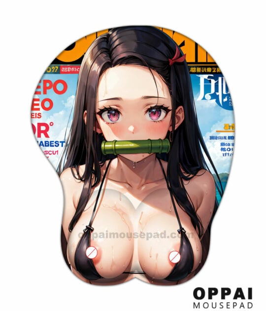 Nezuko Kamado Anime Titty Mousepad | Demon Slayer Hentai Mouse Pad