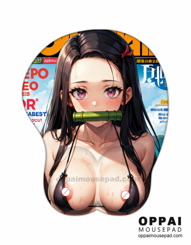 Nezuko Kamado Anime Titty Mousepad Demon Slayer Hentai Mouse Pad