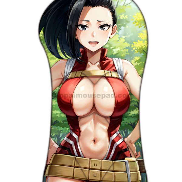 Momo Yaoyorozu Half Body My Hero Academia Oppai Mousepad | Giant 3D Mouse Pad