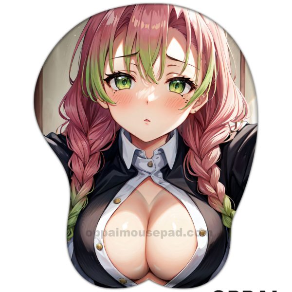 Mitsuri Kanroji Kimetsu no Yaiba Boob Mouse Pad