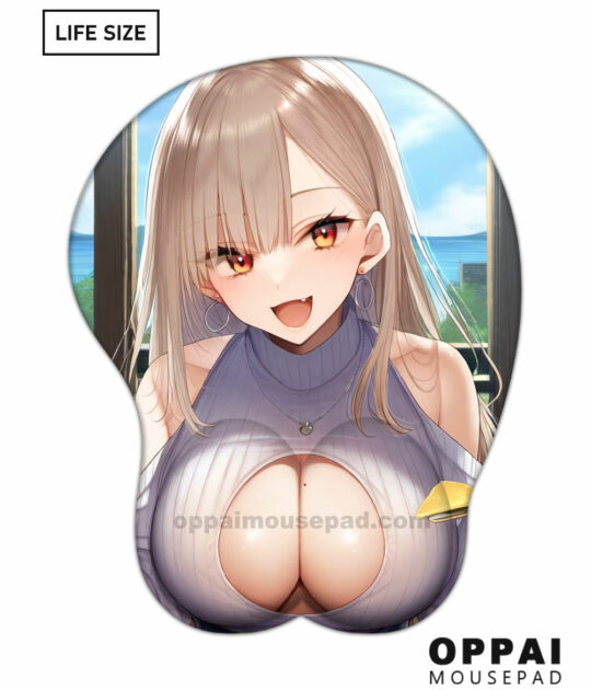 Beautiful Girl Giant Oppai Mousepad