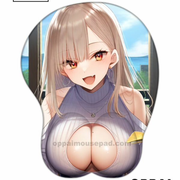 Beautiful Girl Giant Oppai Mousepad