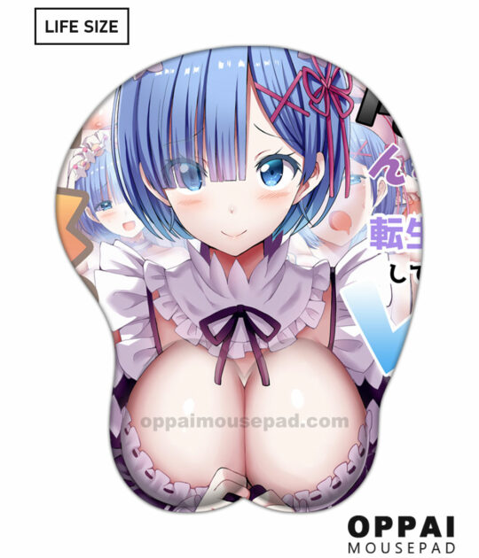 Rem Re Zero Life Size Oppai Mousepad