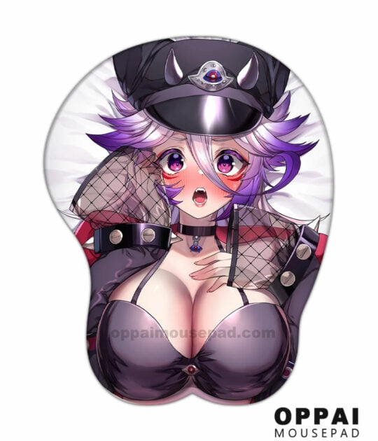 Sexy Policewoman Oppai Mousepad