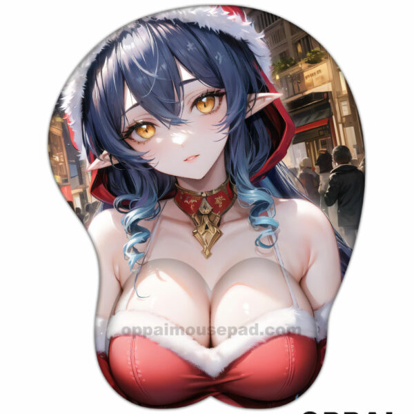 Christmas Layla Genshin Impact 3D Mouse Pad