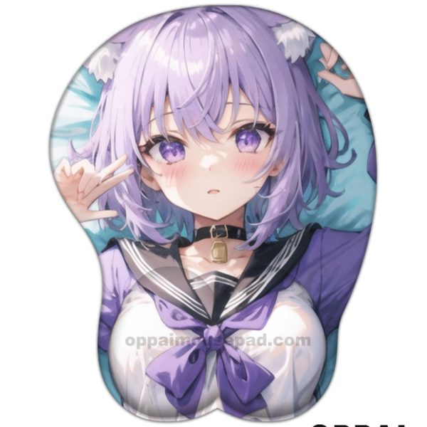 Nekomata Okayu Hololive Oppai Mousepad
