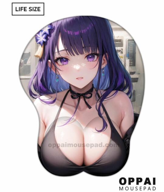 Raiden Shogun Genshin Impact Giant Oppai Mousepad