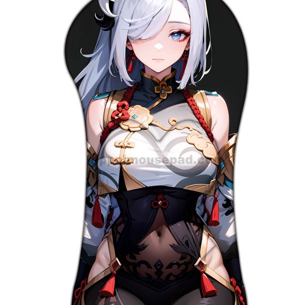 Shenhe Half Body Genshin Impact 3D Mouse Pa | Huge Oppai Mousepad