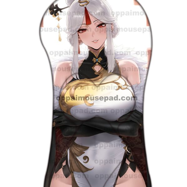 Ningguang Half Body Genshin Impact Boob Mouse Pad | Giant 3D Mouse Pad