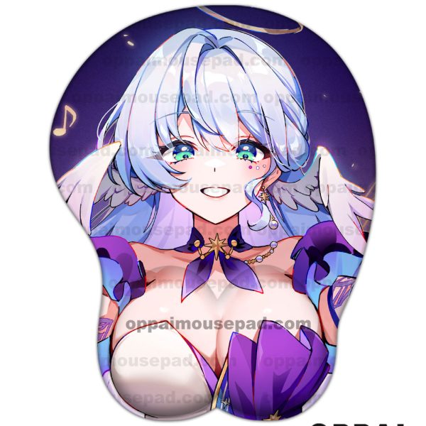 Robin Honkai Star Rail Boob Mouse Pad