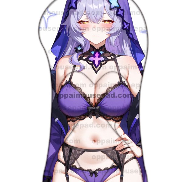 Black Swan Half Body Honkai Star Rail 3D Mouse Pad | Life Size Oppai Mousepad