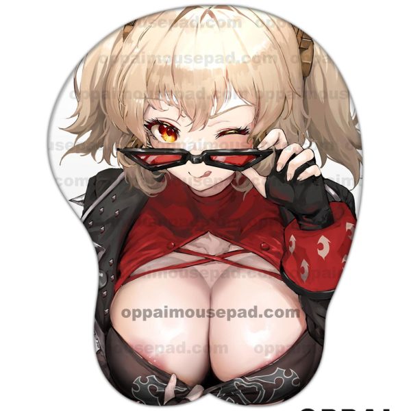 Burnice White Zenless Zone Zero Boob Mouse Pad