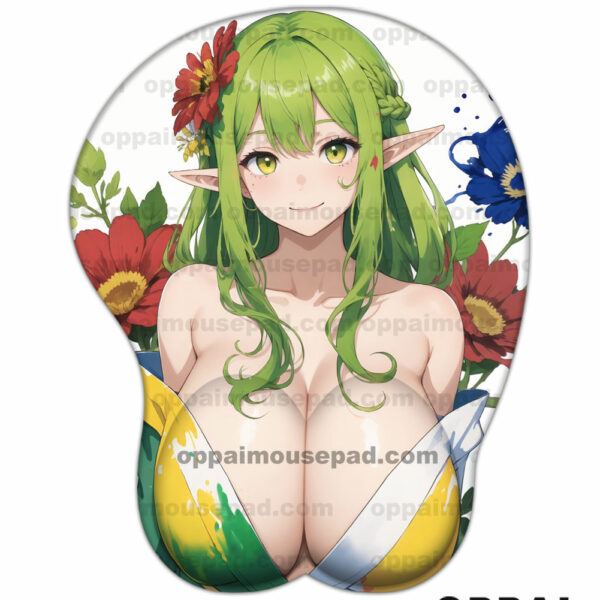 Elf Girl Anime 3D Mouse Pad