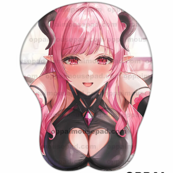 Devil Girl Anime Boob Mouse Pad