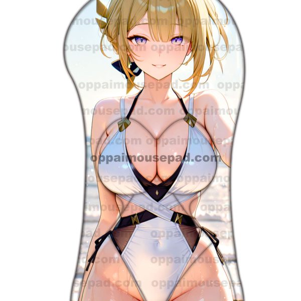 Evelyn Chevalier Half Body Zenless Zone Zero Oppai Mousepad | Big Boob Mouse Pad