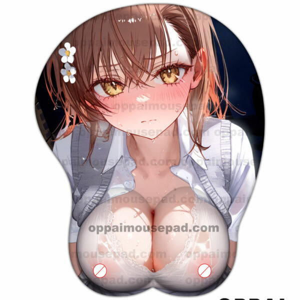 Misaka Mikoto Anime Titty Mousepad | A Certain Magical Index Hentai Mouse Pad