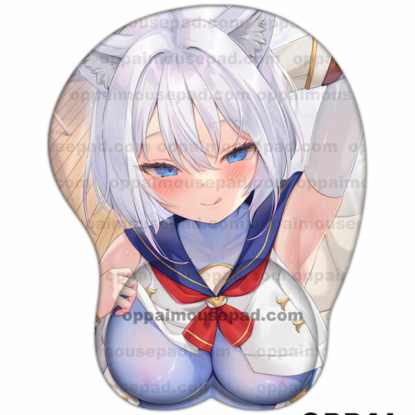 Cute Girl Boobs Mouse Pad