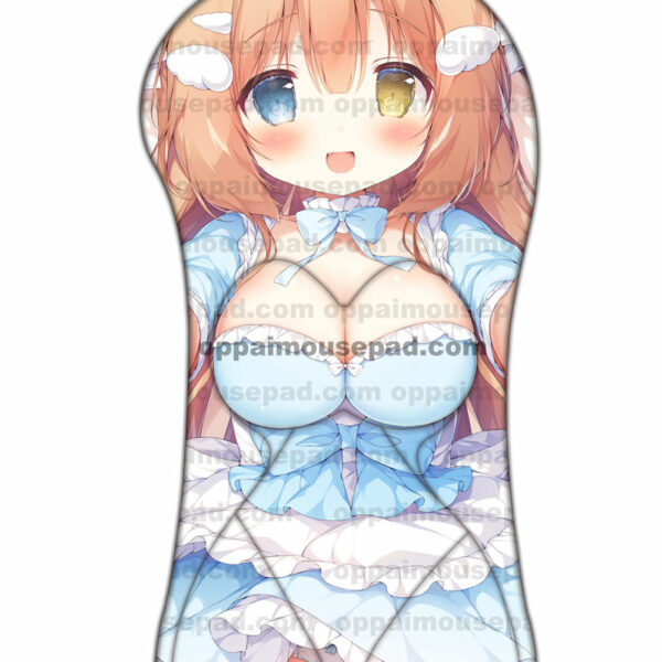 Cute Girl Half Body 3D Mouse pad | Life Size Oppai Mousepad