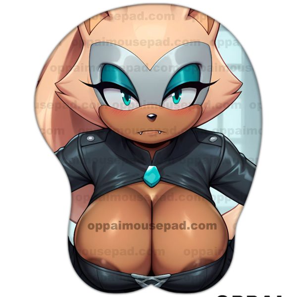 Whisper the Wolf Sonic Boob Mouse Pad