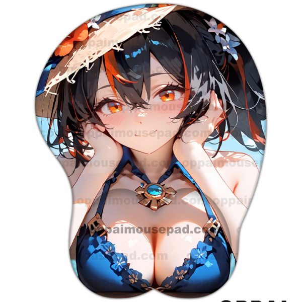 Zhu Yuan Zenless Zone Zero Oppai Mousepad