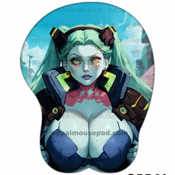 Rebecca Cyberpunk Anime Boob Mouse Pad