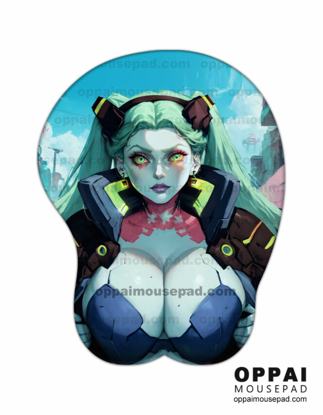 Rebecca Cyberpunk Anime Boob Mouse Pad