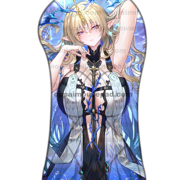 Fleurdelys Half Body Oppai Mousepad | Wuthering Waves Big Boob Mouse Pad