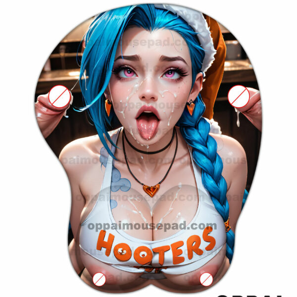 Jinx League of Legends Hentai Mouse Pad