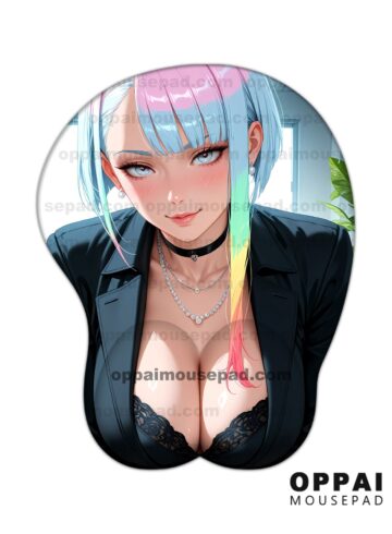 Lucy Cyberpunk Anime Boob Mouse Pad