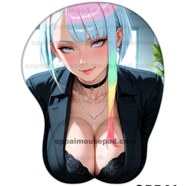 Lucy Cyberpunk Anime Boob Mouse Pad