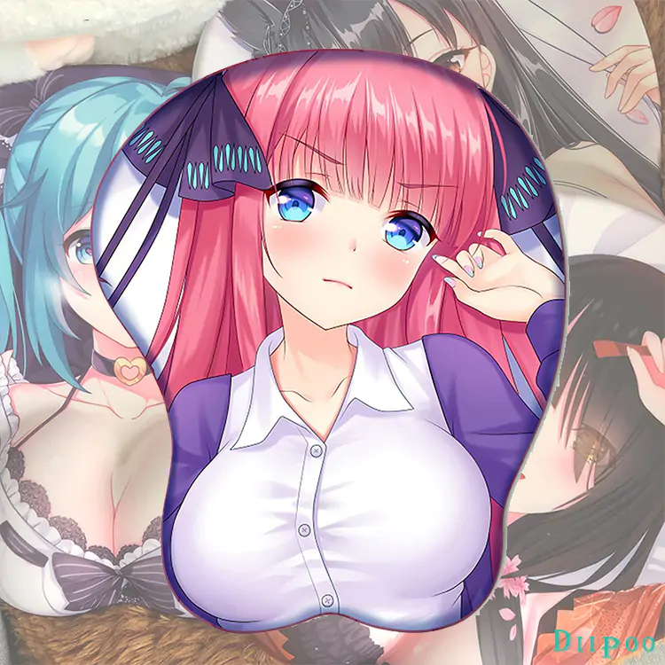 5Toubun no Hanayome Nakano Miku 3D Oppai Mouse Pad - Image 2