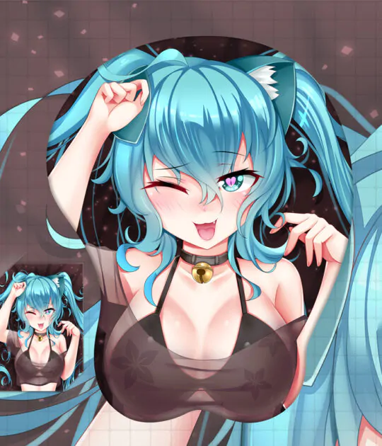 Hatsune Miku 3D Oppai Mouse Pad