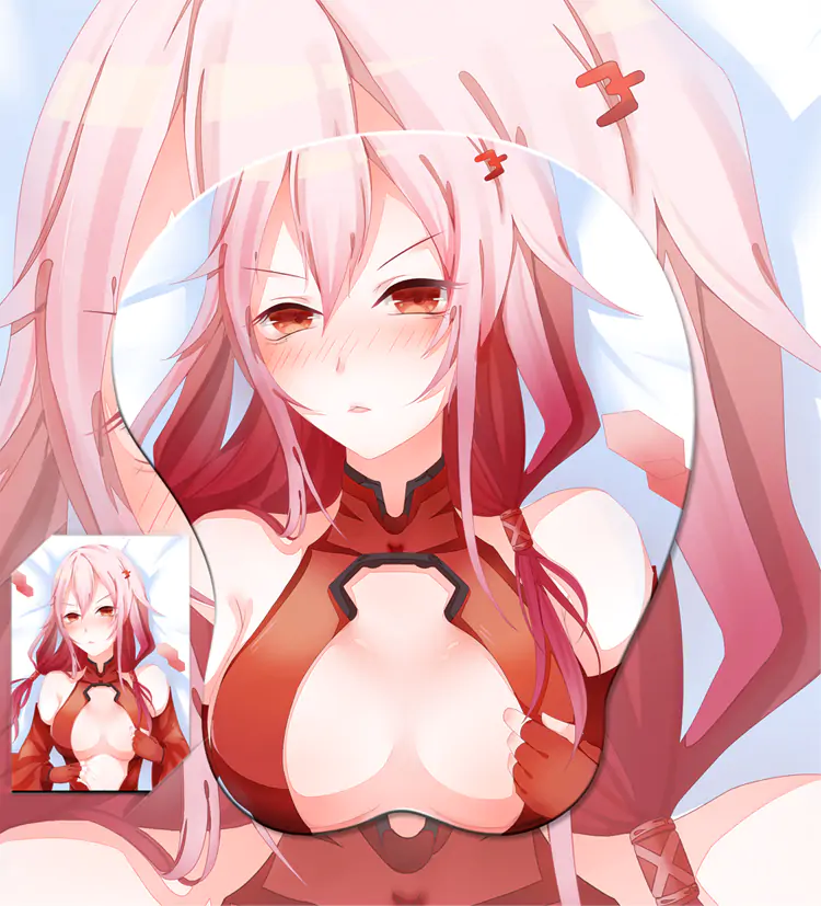 Inori Yuzuriha 3D Oppai Mouse Pad