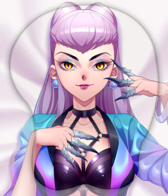 KDA All Out Evelynn 3D Oppai Mouse Pad