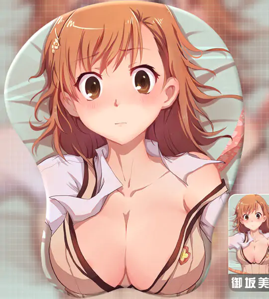 Misaka Mikoto 3D Oppai Mouse Pad