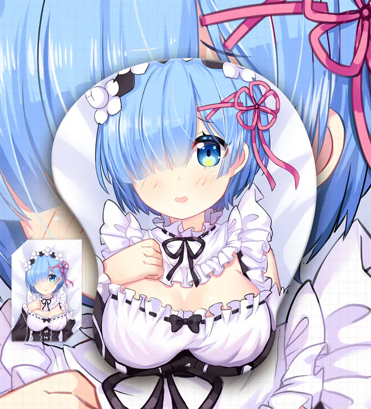 Re Zero Rem 3D Oppai Mouse Pad