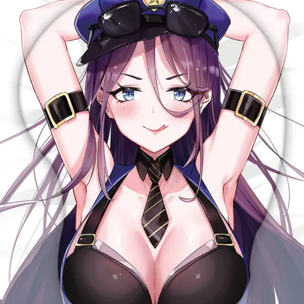 The Sheriff of Piltover Caitlyn 3D Oppai Mouse Pad